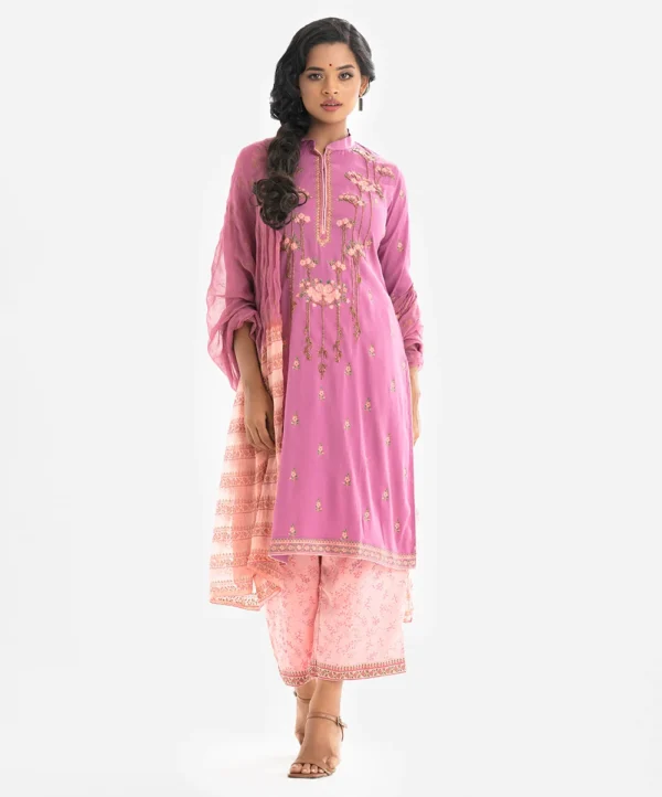 Pink Joom Straight Salwar Kameez