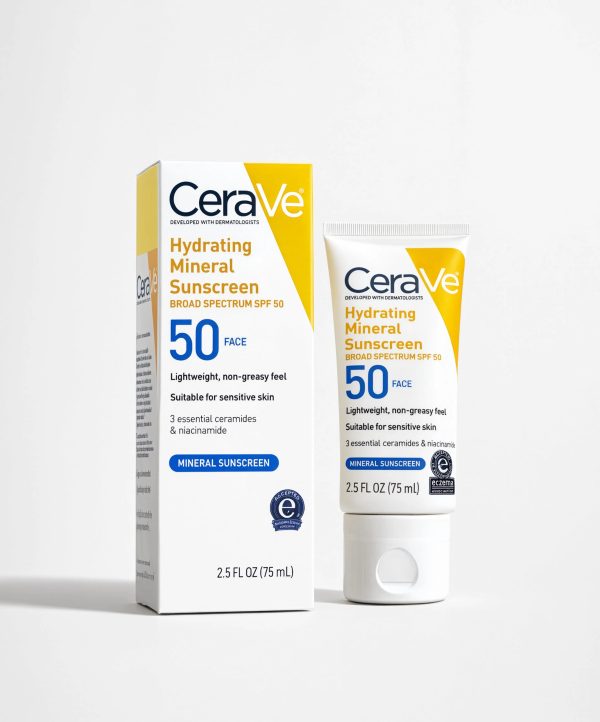 CeraVe 75ml SPF 50 Sunscreen, American version CeraVe Physic...