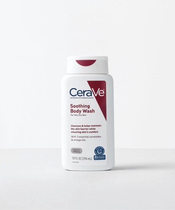 CeraVe Soothing Body Wash 10oz White Bottle