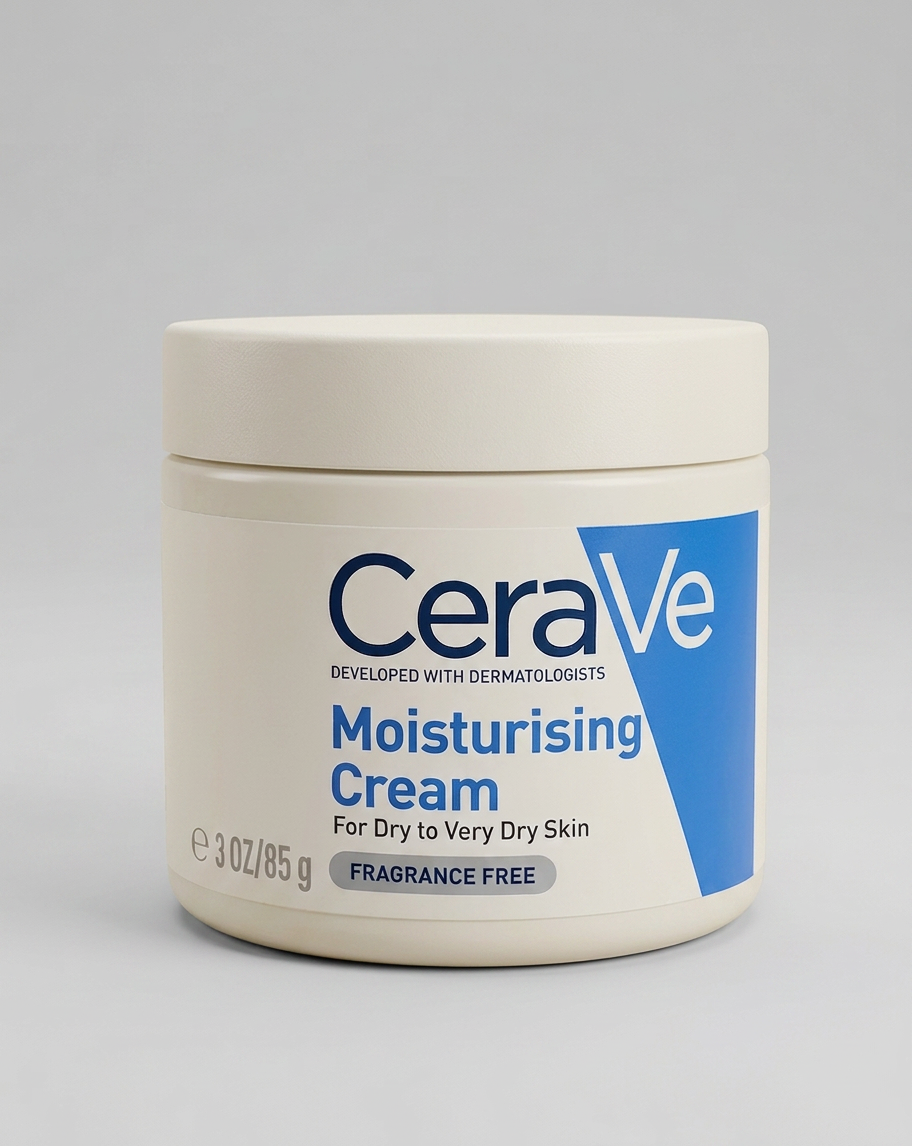 Firefly_Gemini Flash_Use the uploaded product image exactly as provided. Do NOT redesign, regenerate, modi 920028 CeraVe Moisturizing Cream 85g Fragrance Free - Image 1